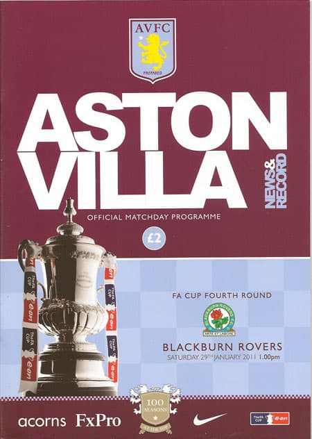 Aston Villa FC v Blackburn Rovers FC